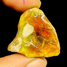 64.85 Cts Natural Ethiopian Opal Raw Rough 30.5x30mm Untreated Gemstone