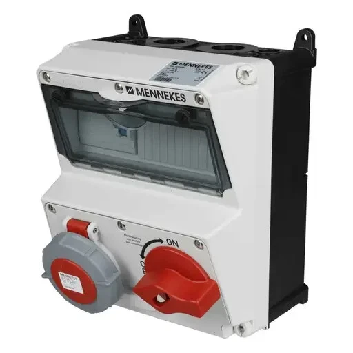 Mennekes AMAXX® 16A 3P+N+E 415V Interlocked Switched RCD Protected Socket IP67 - Image 3 of 4