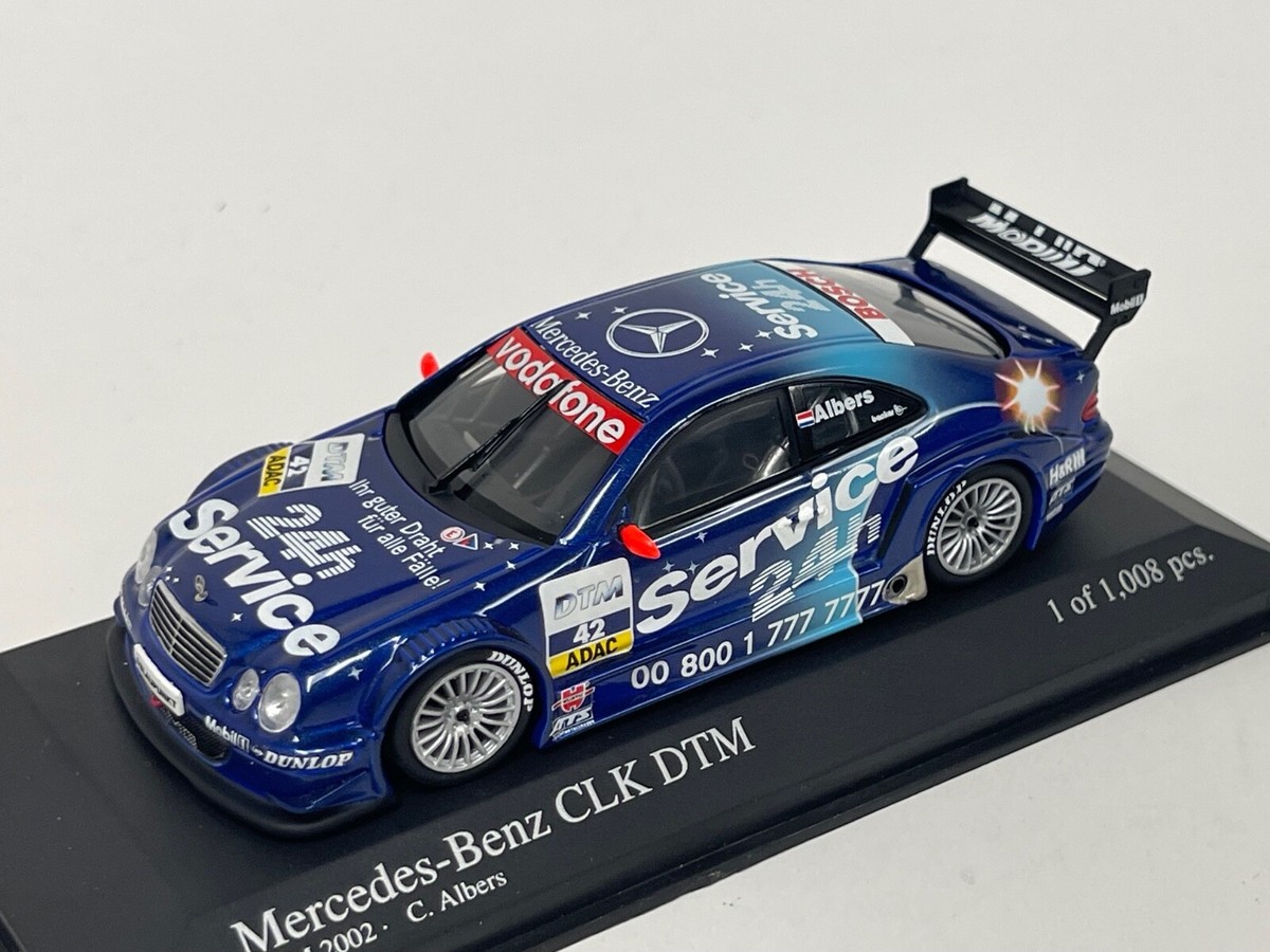 MINICHAMPS メルセデスCLKクーペ DTM 2002 1/43 Minichamps Mercedes CLK DTM 2002 Team Service 24 Albers #42