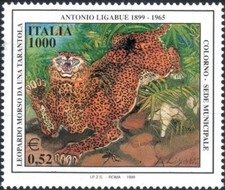 1999 italia repubblica Antonio Ligabue MNH