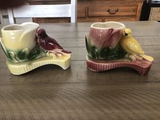 Royal Copley Vintage Bird Planters