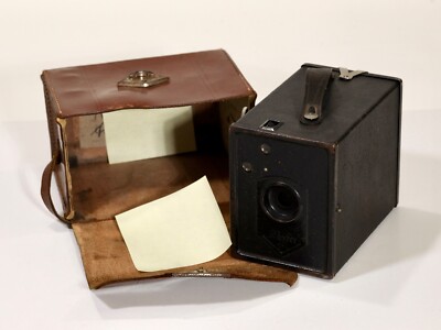 AGFA BOX mit brauner Tasche ca. von 1925