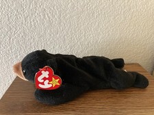 Ty Beanie Baby Blackie the Bear Retired Vintage 1993 PVC Pellets