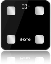 iHome Smart Scale - Digital with BT Connectivity LED Display - Black