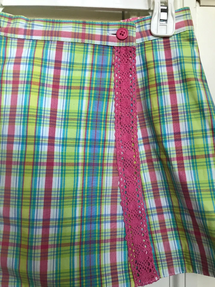 NWT Girls Hartstrings Reversible Skirt, Size 8, White, Pink, Green, Blue - Image 4 of 4