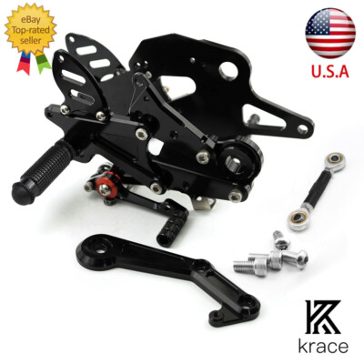 CNC Footpeg Rearset Footrest For Kawasaki Ninja 650R ER-6F ER-6N Z650 2017-2025