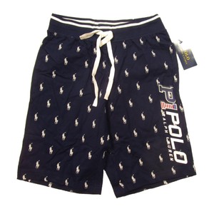 Polo Ralph Lauren Men's Cruise Navy All Over Logo Print Cotton Sleep Shorts | eBay