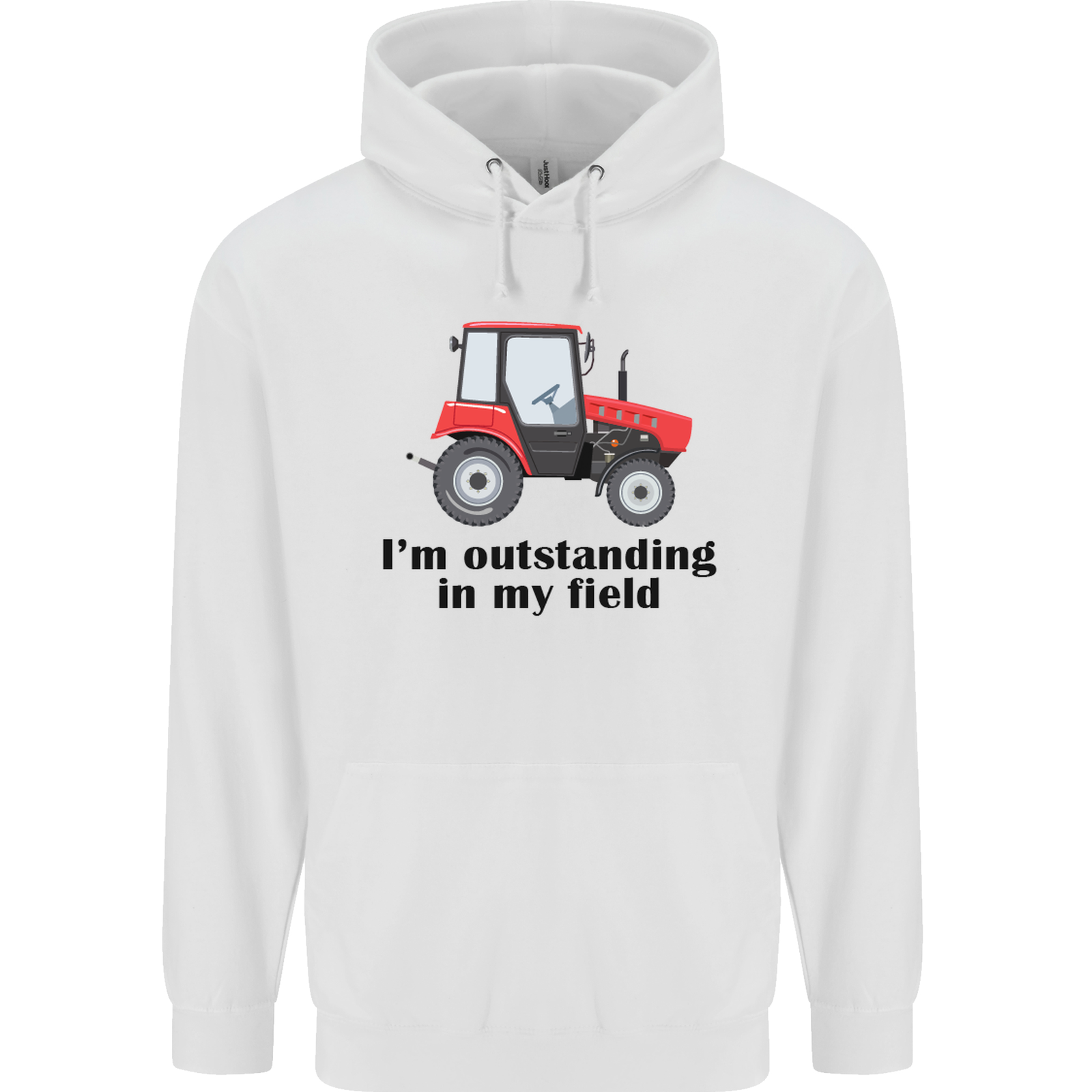 Im Outstanding in My Field Farmer Tractor Mens 80% Cotton Hoodie