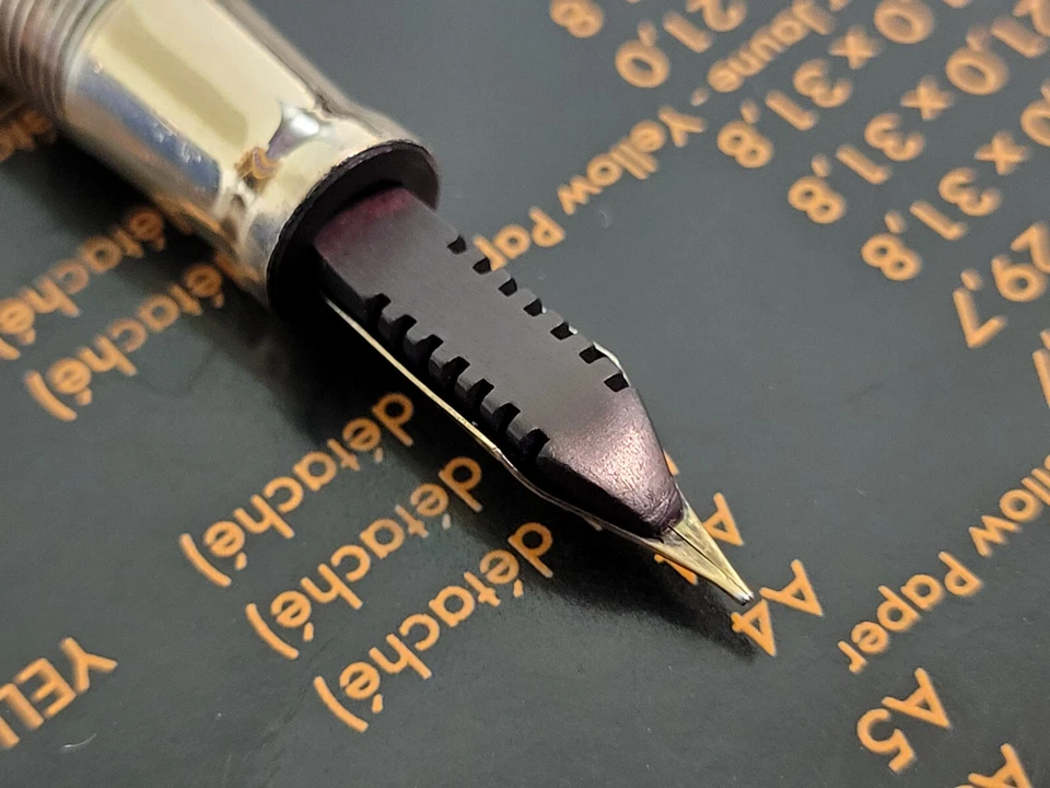 Pluma Estilográfica Wahl Eversharp Niagara Vermeil Esterlina De Colección - Tamaño #2, ¡restaurada! Foto 4 de 4