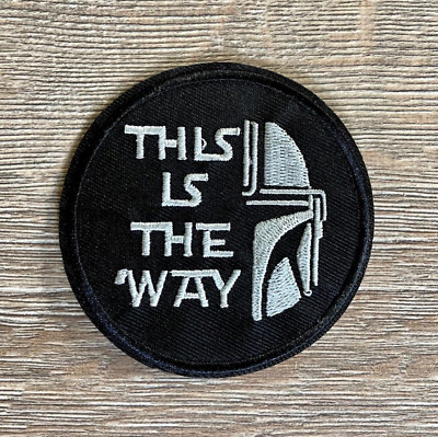 Star Wars Patch Aufnäher Bügelbild Movie Film Mandalorian Jedi Yoda