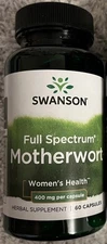 Swanson Motherwort 400mg 60 Capsule Support Thyroid & Cardiovascular Health