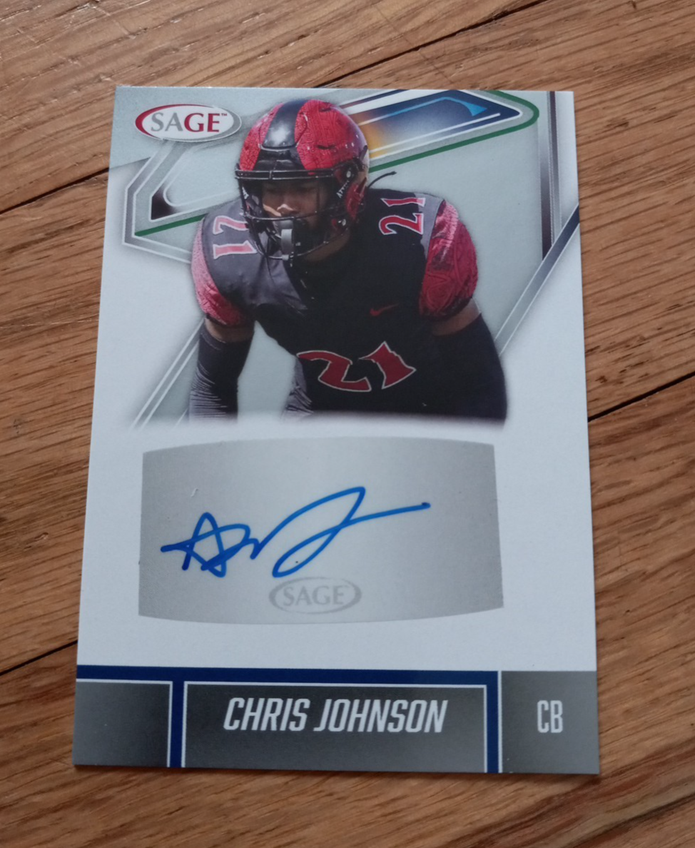 2026 Sage High Series Football CHRIS JOHNSON #A-CJ AUTO | eBay