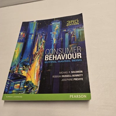 Consumer Behaviour 3rd Edition Textbook Solomon Russell-Bennett Previte Pearson