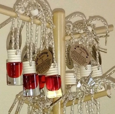 2 Pk Hanging Air Freshener, Aromatherapy Oil Diffuser - Your Choice Custom Scent