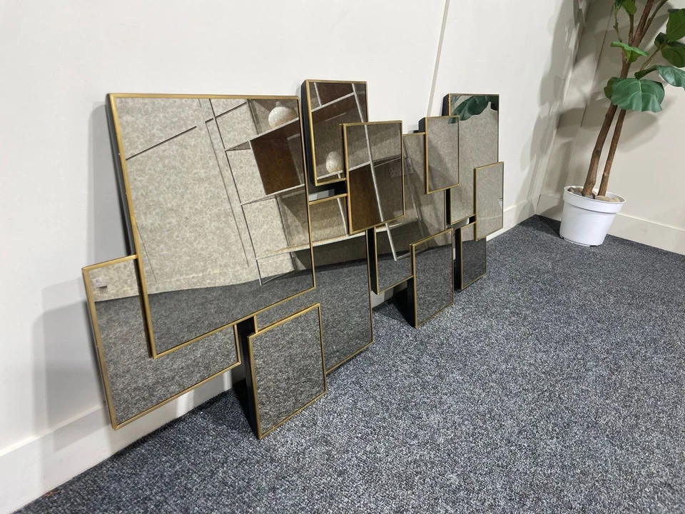 West Elm Overlapping Squares Mirror RRP £449! - Image 2 of 4