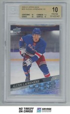 2020-21 Upper Deck Young Guns Alexis Lafreniere BGS 10 #201 New York Rangers
