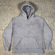 Nike SB Hoodie Mens M Blue Grey CW7253-493 Embroidered Logo Pullover Skateboard