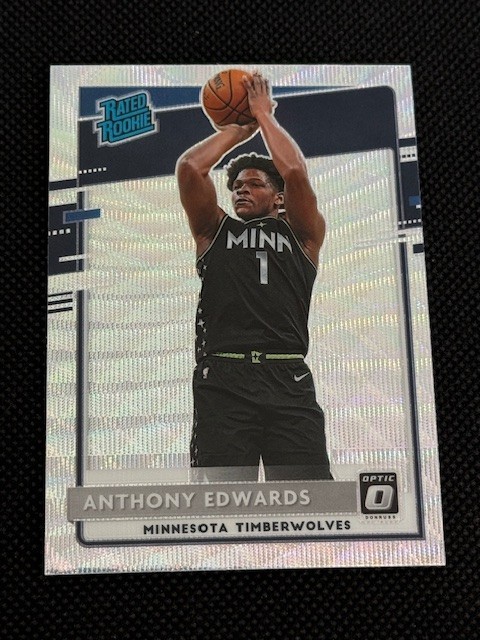 2020-21 Panini Donruss Optic Anthony Edwards Fanatics RC #151 Timberwolves