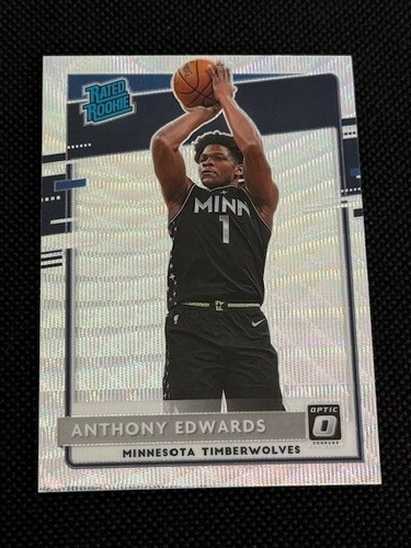 2020-21 Panini Donruss Optic Anthony Edwards Fanatics RC #151 Timberwolves