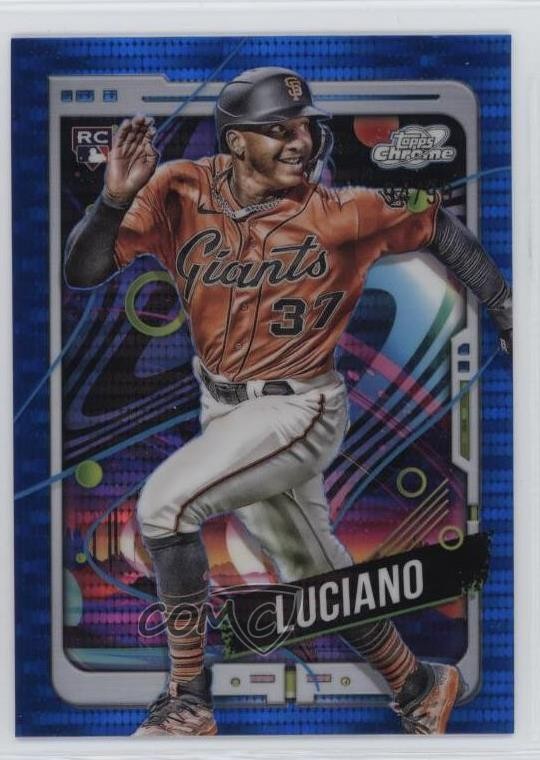 2024 Topps Cosmic Chrome Blue Moon Refractor 94/99 Marco Luciano #99 Rookie RC