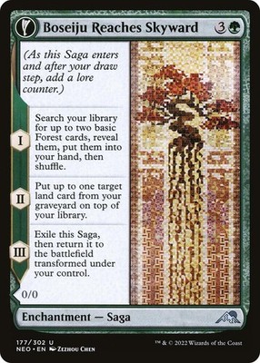 Boseiju Reaches Skyward 177 Kamigawa: Neon Dynasty Magic MTG