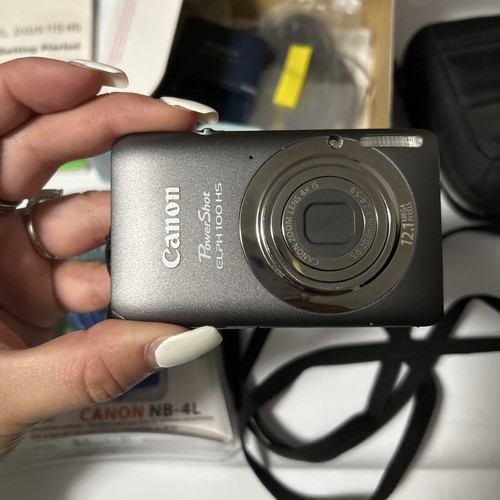 Canon Power Shot ELPH 100 HS 12.1MP Digital Camera PC1588 works! Extras - Picture 2 of 15