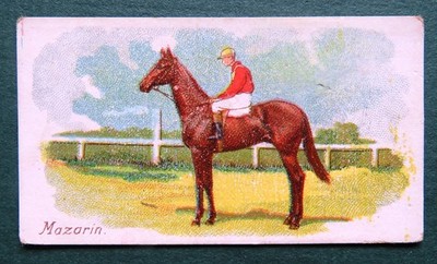 1906 WILLS ''Horses of Today'' Racing Card:  MAZARIN  #33