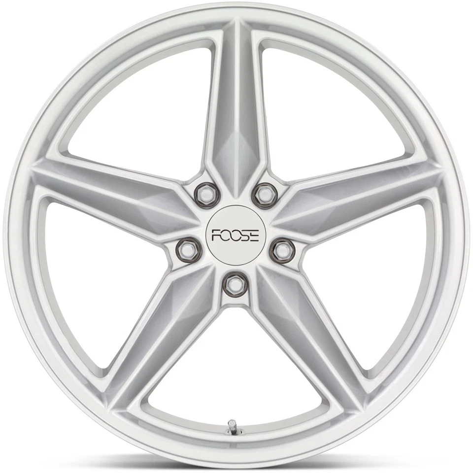 Foose F174 CF8 20x11 5x115 +20mm Silver Wheel Rim 20" Inch Foto 2 de 4
