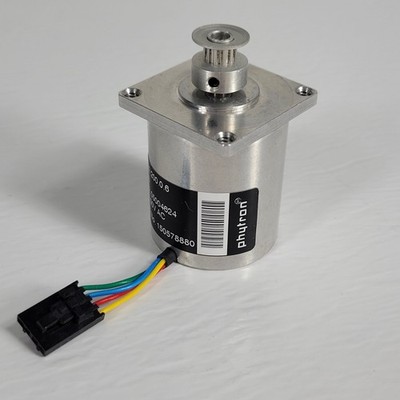 Phytron LSS 32.200.0.6 Stepper Motor 50V AC Timing Pulley 4-Wire Connector