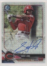 2018 Bowman Mega Box Chrome Mojo Refractor Auto Shed Long #BMA-SL Auto 8k4