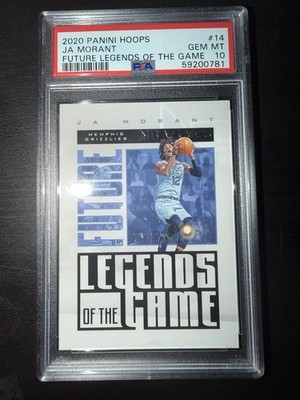 2020 NBA Hoops Future Legends of the Game Ja Morant 990/999 PSA GEM MINT 10