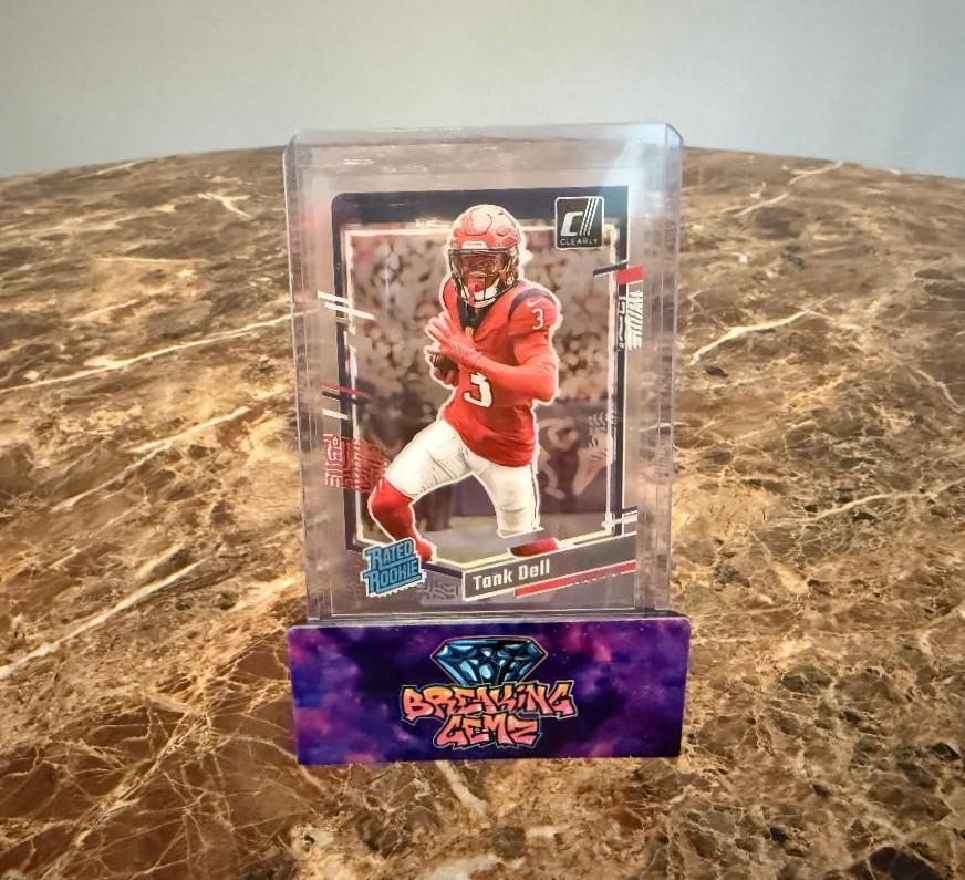 2023 Clearly Donruss Tank Dell RC #85 Rated Rookie Card Houston Texans