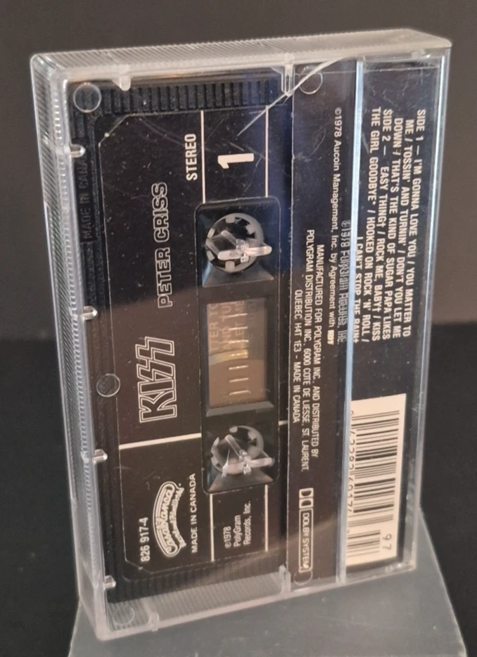 Kiss Peter Chris Cassette Polygram 1978 - Image 2 of 4
