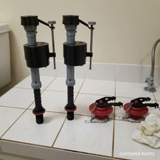 K-400A-5004 Toilet Fill Valve & Durable 2-Inch Flapper - Easy Installation Kit