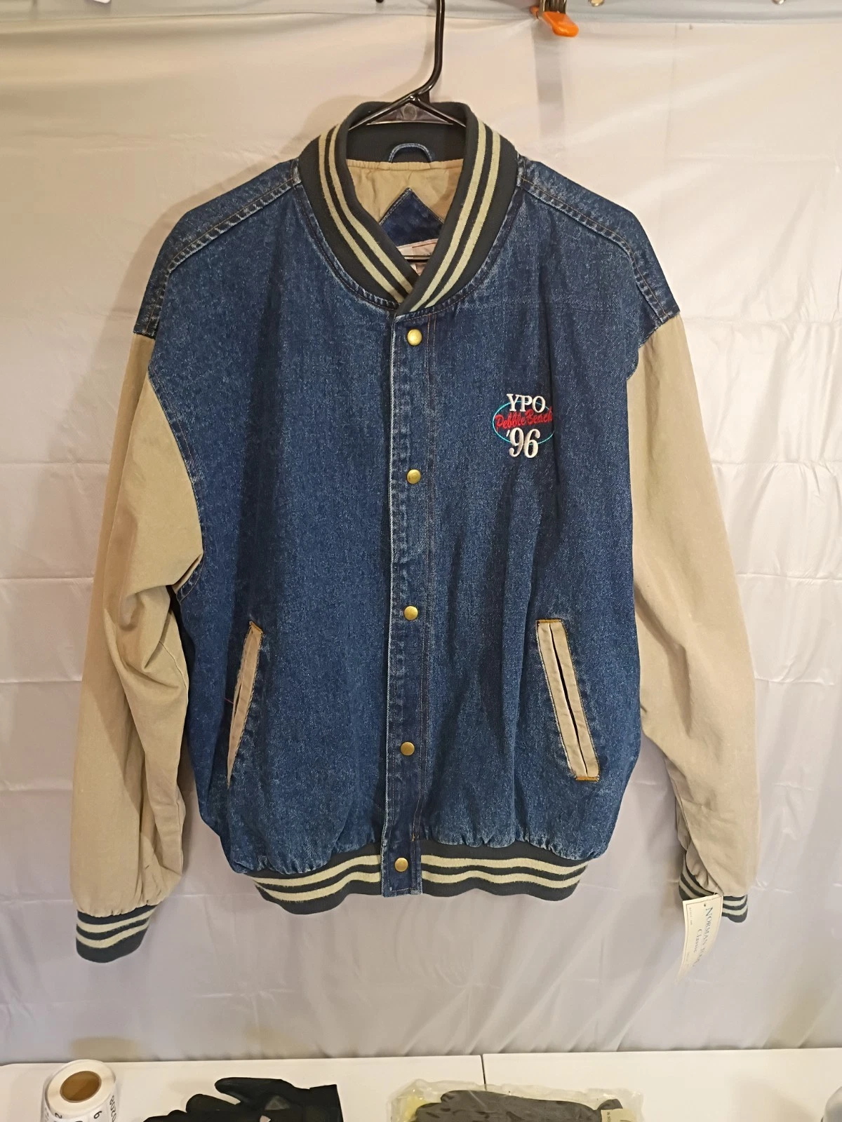 Vintage Route US 76 Jacket Denim Made1996 Size L 21inch Nseem/0205