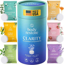 Body Restore Shower Steamers Clarity Aromatherapy 6 Pack