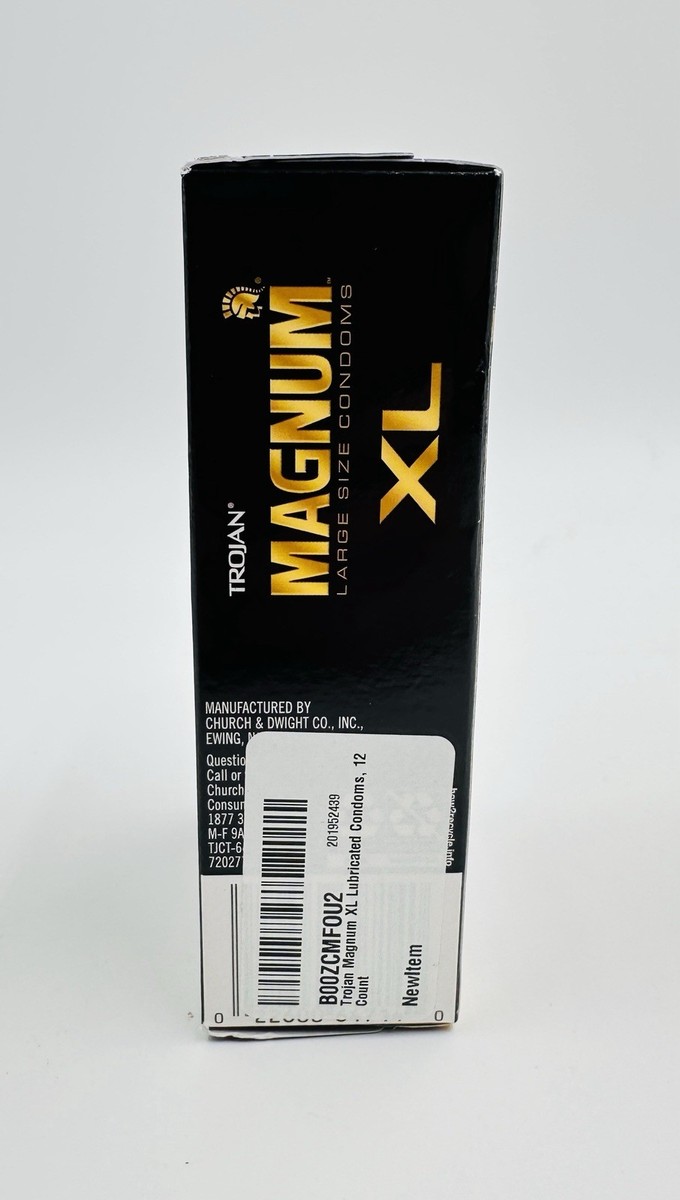Trojan Magnum XL Lubricated Latex Condoms Large Size 12-Pack Extra Large  Fit | eBay