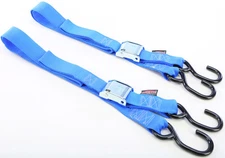 Powertye 1 1/2in Fat Straps - Blue Motorcycle ATV/UTV Street Bike Dirt Bike PWC