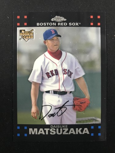 2007 Topps Chrome #330a Daisuke Matsuzaka Rookie Boston Red Sox - Picture 1 of 2