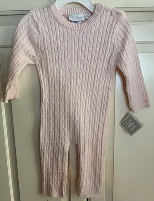 Elegant Baby Pink 1 Pc Cotton Knit 12 Months Snap Crotch NWT