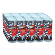 NEW 30-Roll Case of Blue Shop Towels – Strong, Absorbent, Ideal for Tough Messes