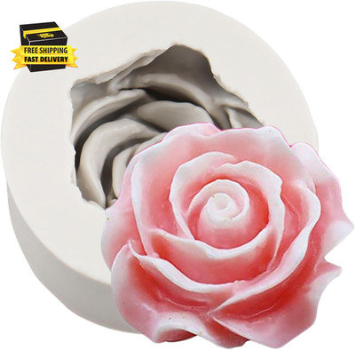 Flower Silicone Molds Rose Flower Fondant Silicone Molds for Cupcake Topper Cake