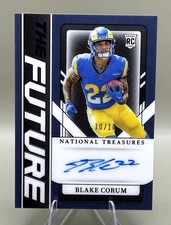 ‼️2024 Panini National Treasures Blake Corum Auto RC #10/10 Los Angeles Rams