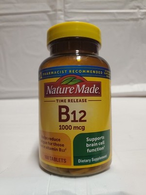 Nature Made Vitamin B12 1000mg Time Release Tablets - 160 Count