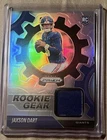 2025 Prizm- Jaxson Dart #RGR-JDT- Rookie Gear Silver (RC, MEM) New York Giants