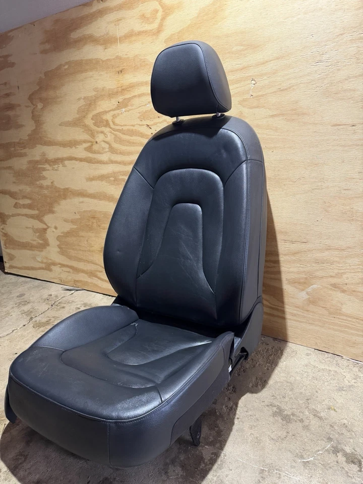 Assento de couro elétrico passageiro dianteiro direito Audi A4 S-Line 2013-2016 - Preto - Imagem 2 de 3