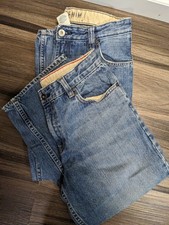 Vintage Y2K Gap Kids Husky Loose Fit Denim Jeans Lot Of 2 Size 10/28 Blue GUC