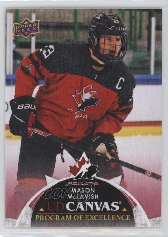 2021-22 Series 2 UD Canvas Team Canada Program of Excellence Mason McTavish 12g7