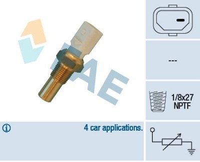Kühlmittel Wasser Temperatur Sensor FAE 32630 für JEEP XJ CHEROKEE WRANGLER ZJ 1