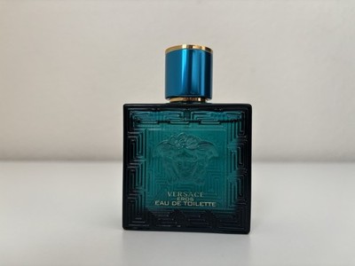 Versace Eros Eau de Toilette Spray for Men Regular Size Blue Bottle Fragrance